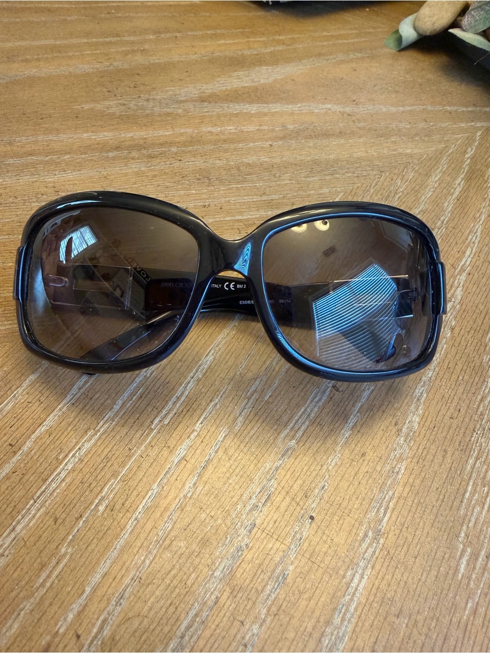 Jimmy Choo Black Oversized Women's Sunglasses